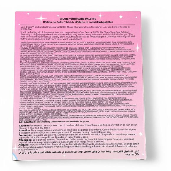 Care Bears x Sheglam Eyeshadow Palette Share Your Care 12 Shades - Picture 4 of 10